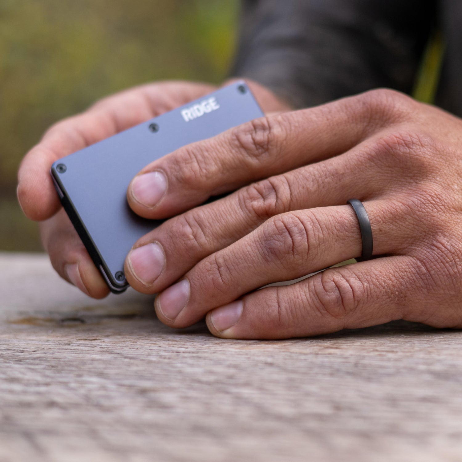 Ridge 4mm Rounded Ring Set - Gunmetal