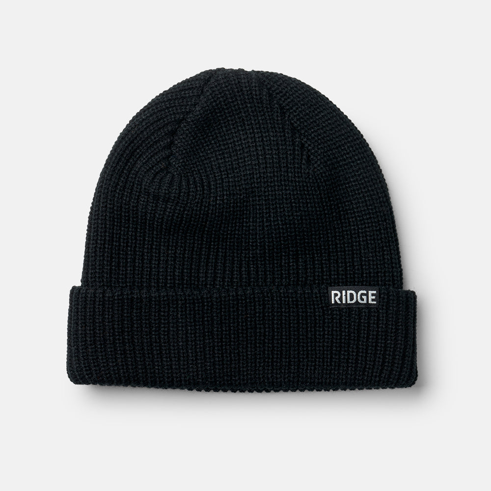Ridge Classic Cuffed Beanie - Royal Black