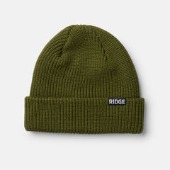 Ridge Classic Cuffed Beanie - Matte Olive