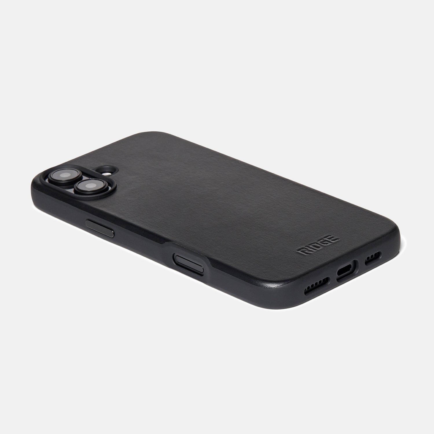 Everyday Phone Case - iPhone 16 Plus - Midnight Black Leather