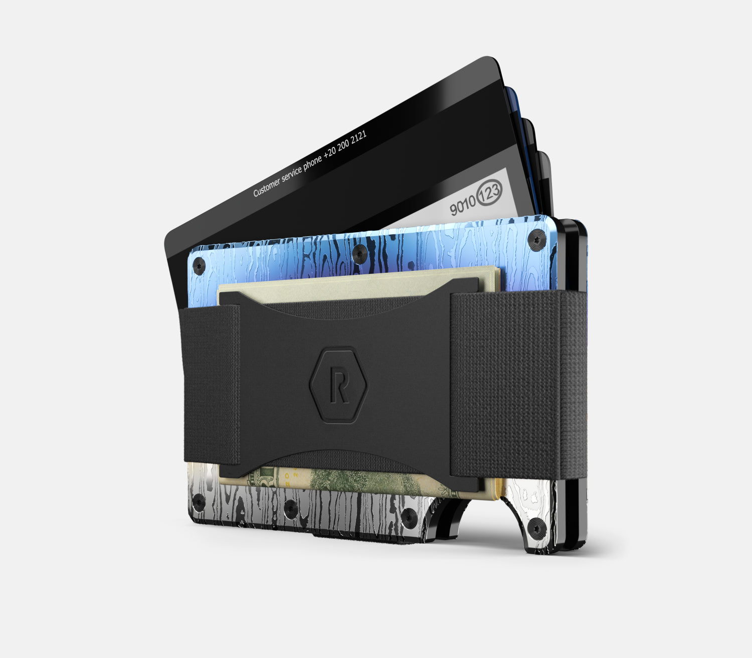 Ridge Wallet - Burnt Damascus