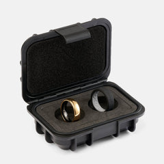 Ridge 6mm Rounded Ring Set - 24K Gold