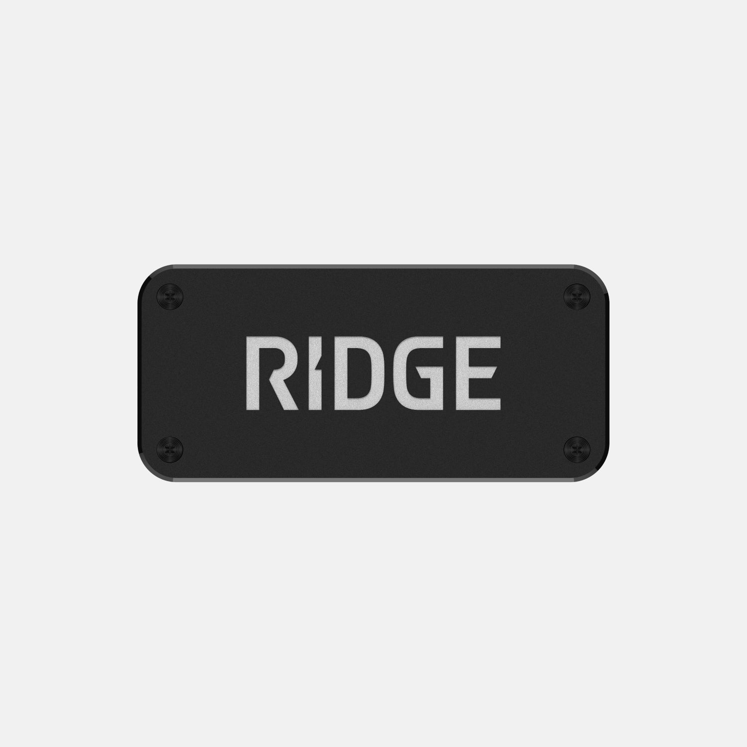 Ridge Logo Plate - Royal Black