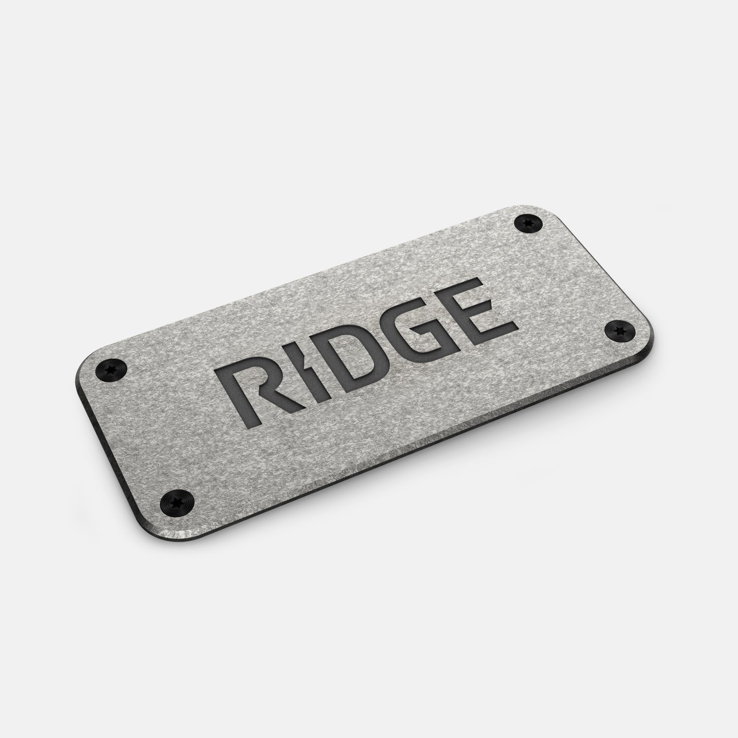 Personalized Logo Plate - Stonewashed Titanium