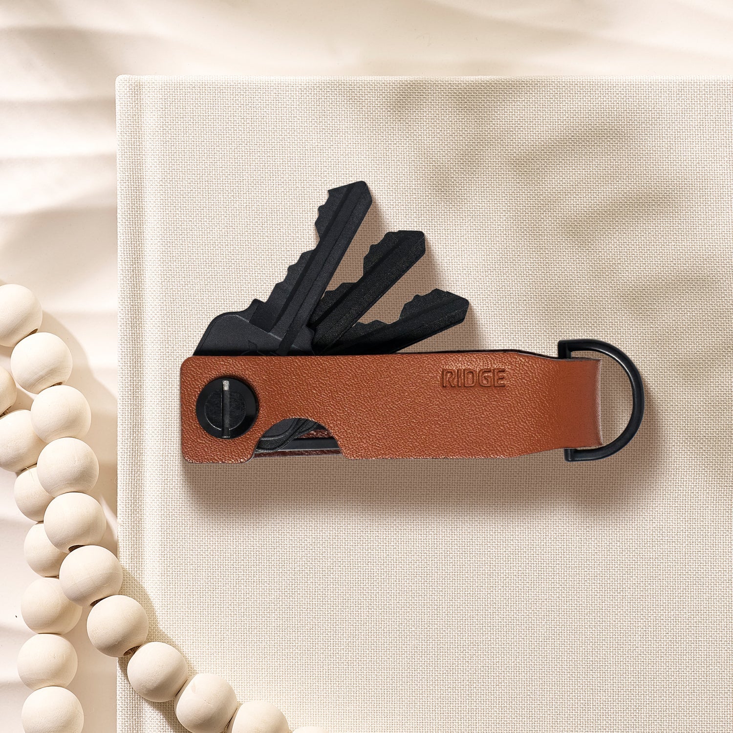 Ridge KeyCase - Tobacco Brown Leather