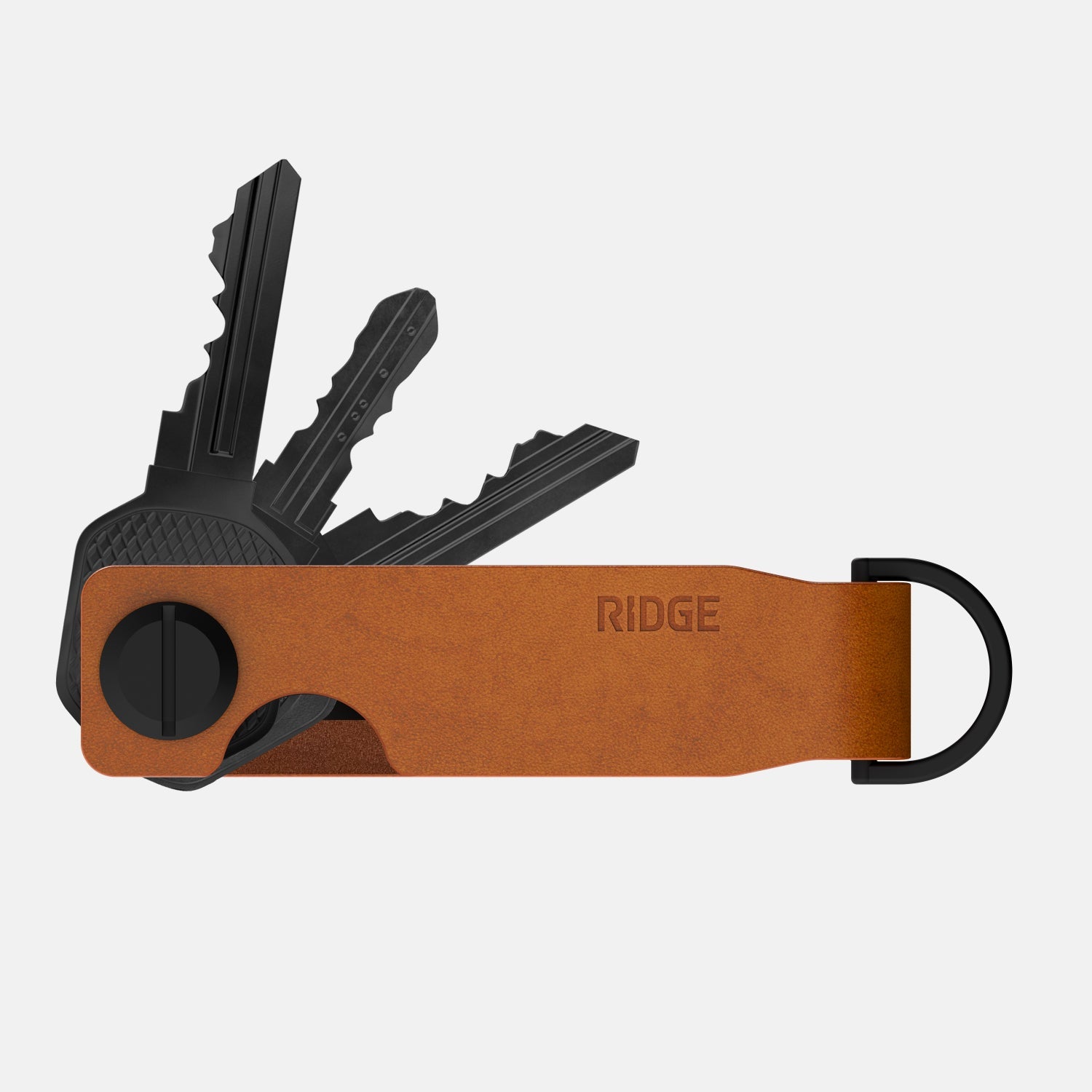 Ridge KeyCase - Tobacco Brown Leather