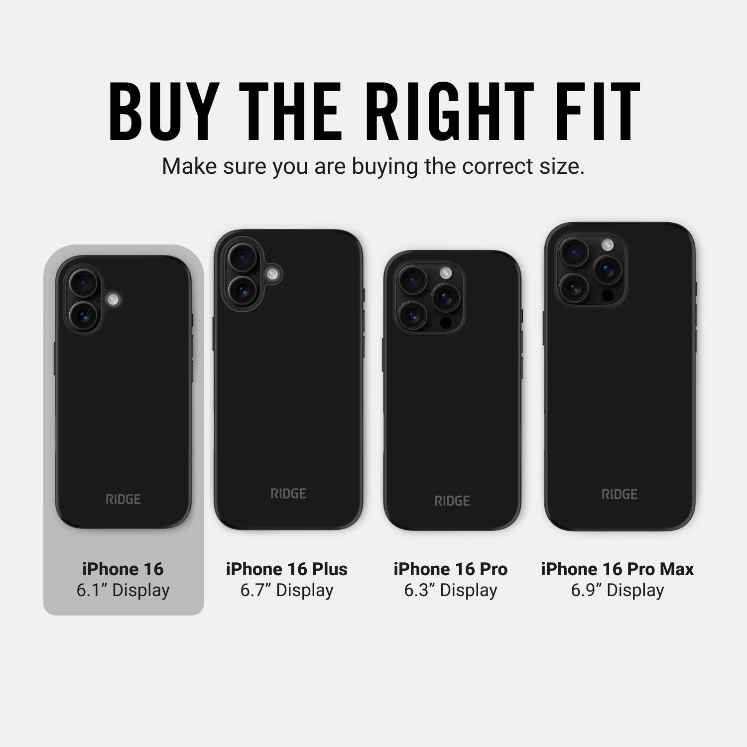 Everyday Phone Case - iPhone 16 - Matte Black