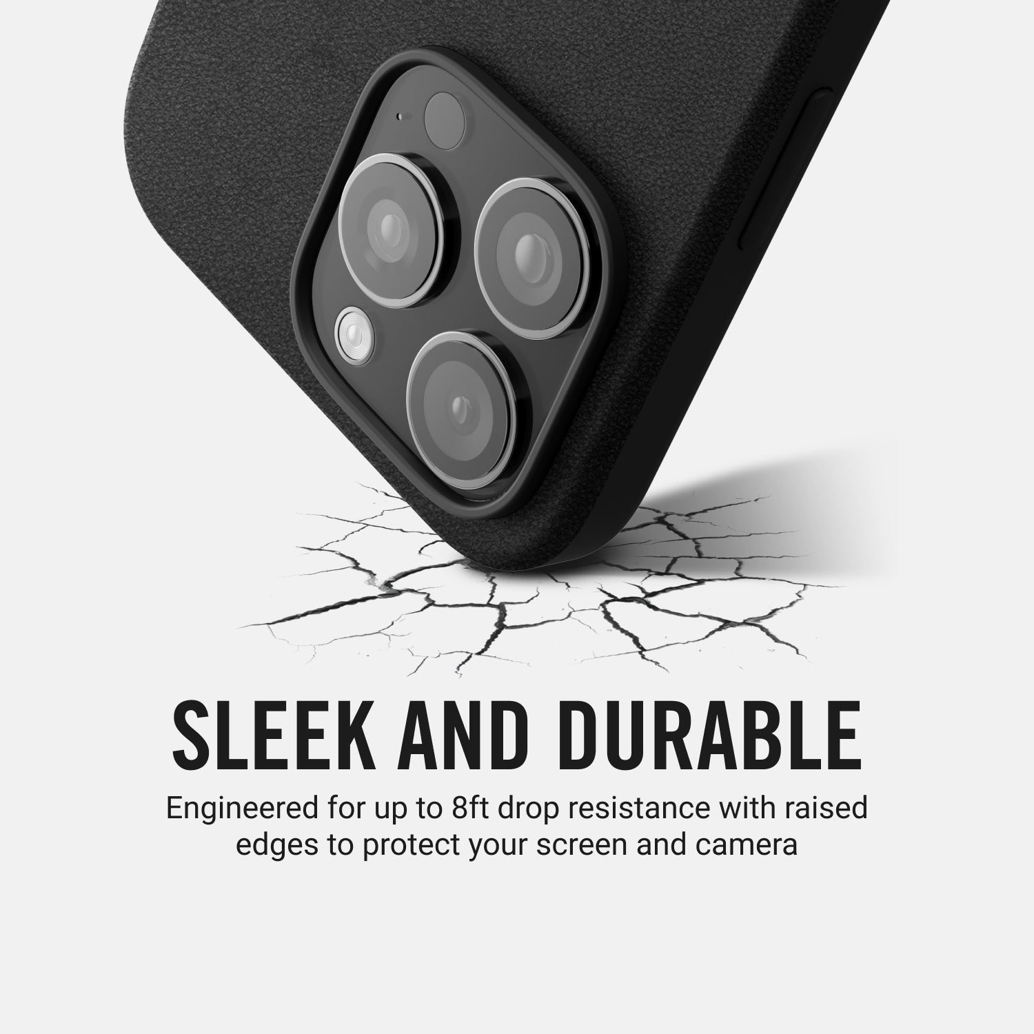 Everyday Phone Case - iPhone 16 Plus - Midnight Black Leather