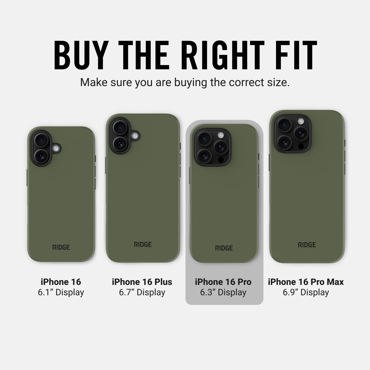 Everyday Phone Case - iPhone 16 Pro - Matte Olive