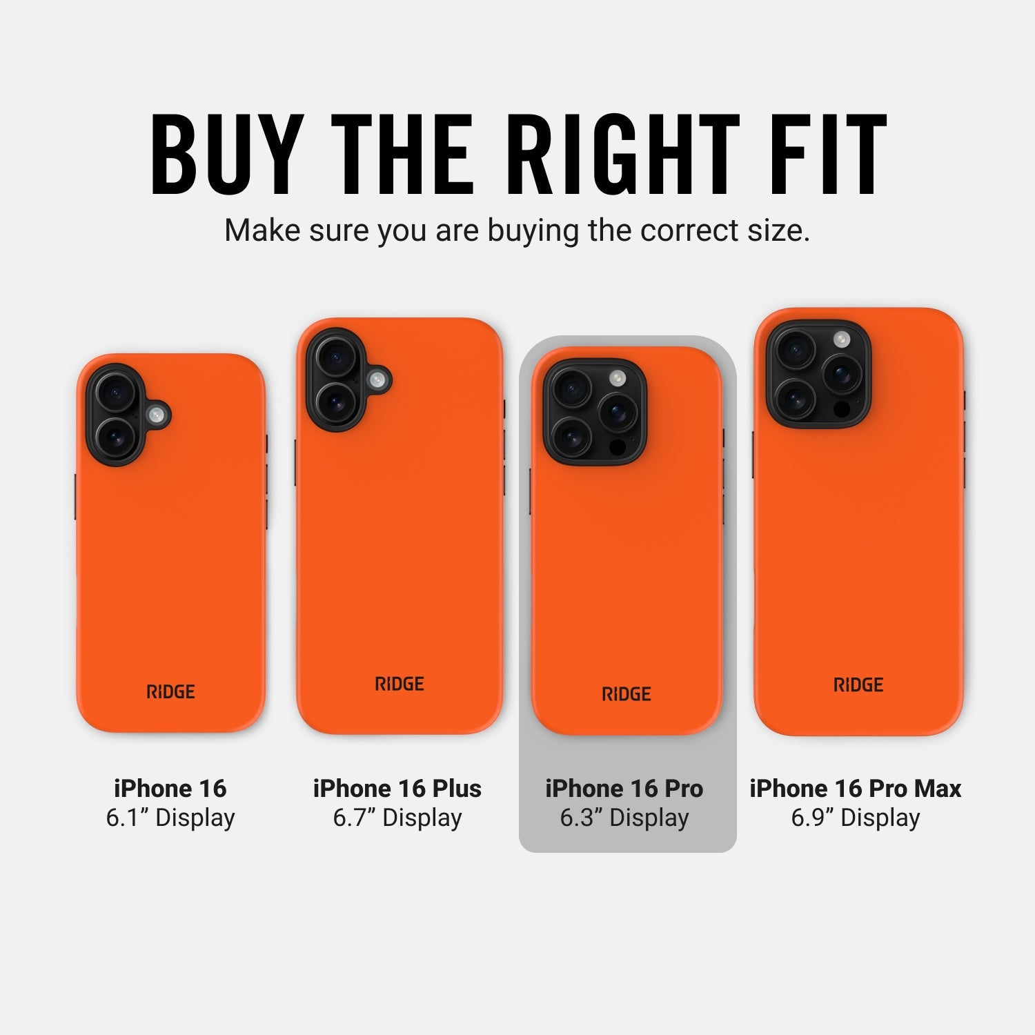 Everyday Phone Case - iPhone 16 Pro - Basecamp Orange