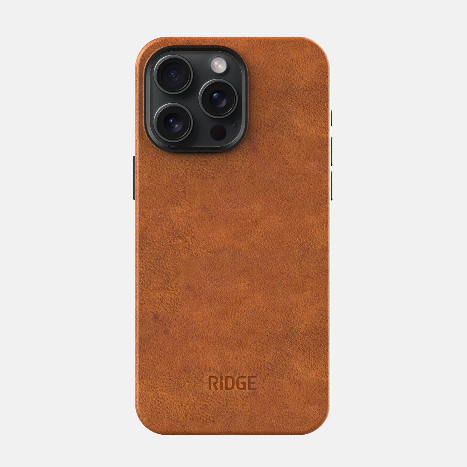 Everyday Phone Case - iPhone 15 Pro Max - Tobacco Brown Leather