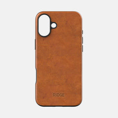 Everyday Phone Case - iPhone 16 Plus - Tobacco Brown Leather
