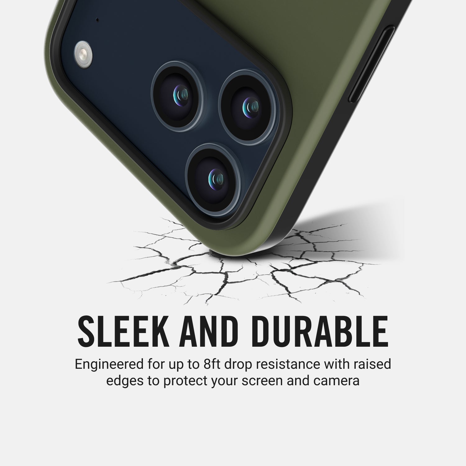 Everyday Charging Kit - Power Adapter + iPhone 17 Pro Max - Matte Olive