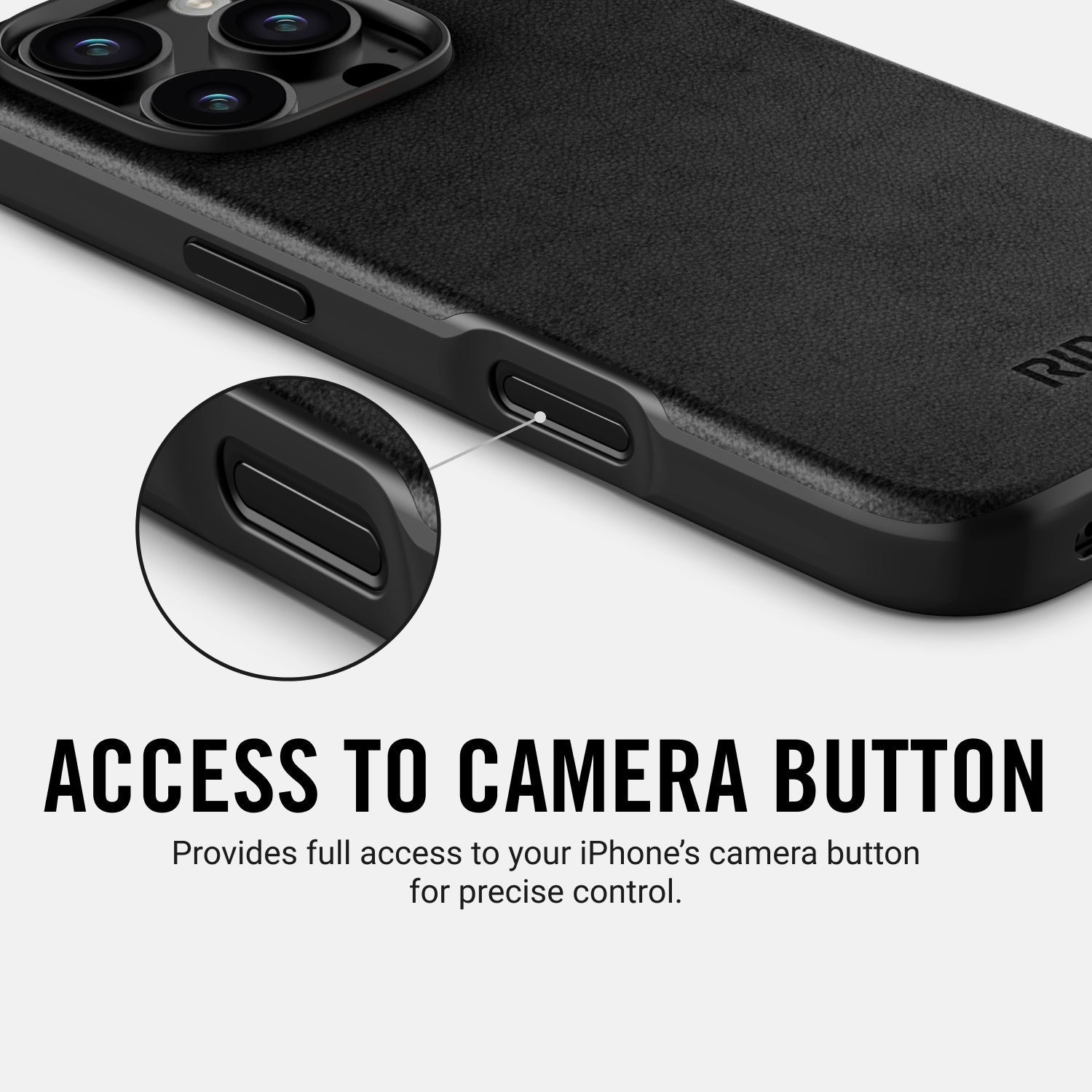 Everyday Phone Case - iPhone 16 - Midnight Black Leather